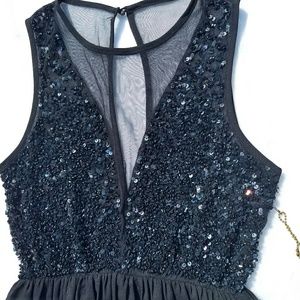 Forever 21 Little Black Sequin Dress size S